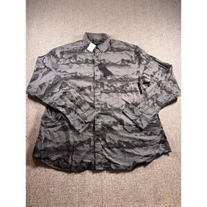 Banana Republic Long Sleeve Mountain Pattern Shirt Men's X Large